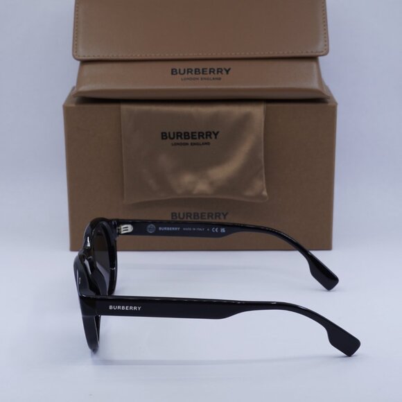Burberry BE4404 300187 Round Sunglasses - Black/Dark Grey - Picture 6 of 11
